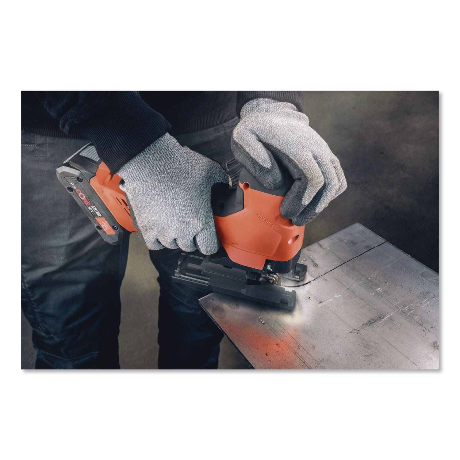 18V F-IRON Jig 26 AS Cordless Jigsaw Kit For Metal/Wood With 2 Batteries (4 Ah), 3, 000 SPM, -45 To +45 Degree Bevel Range