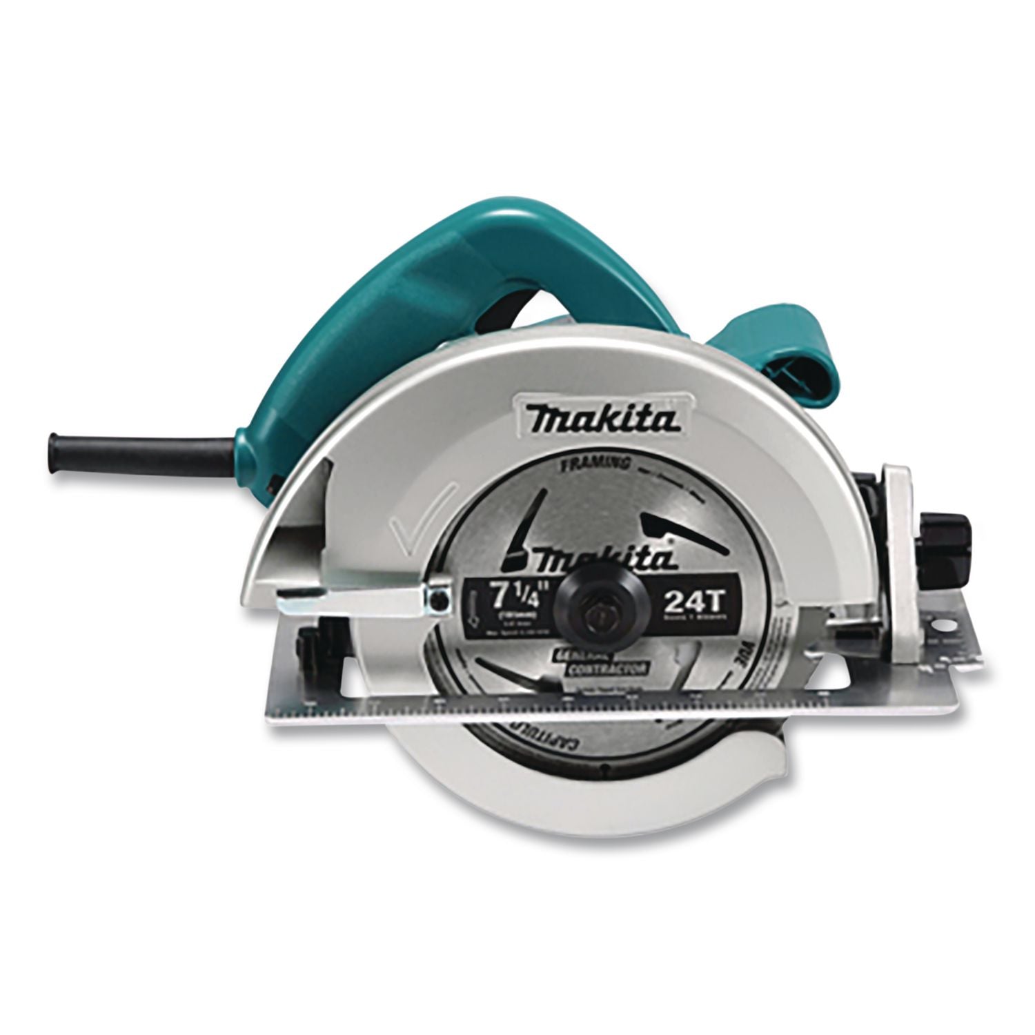 5007F 7.25" Circular Saw, 5, 800 RPM, Bevel Range, 24 T Blade