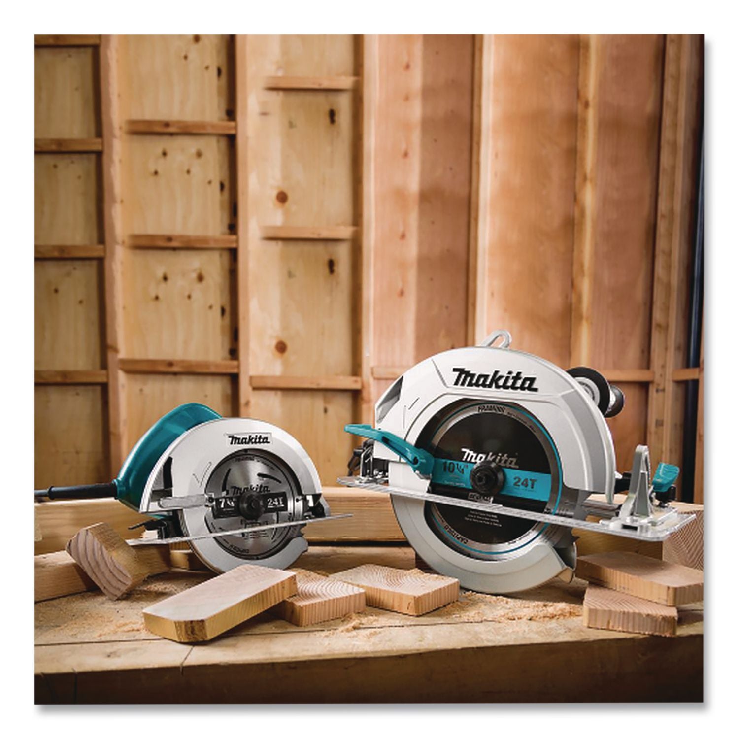 5007F 7.25" Circular Saw, 5, 800 RPM, Bevel Range, 24 T Blade