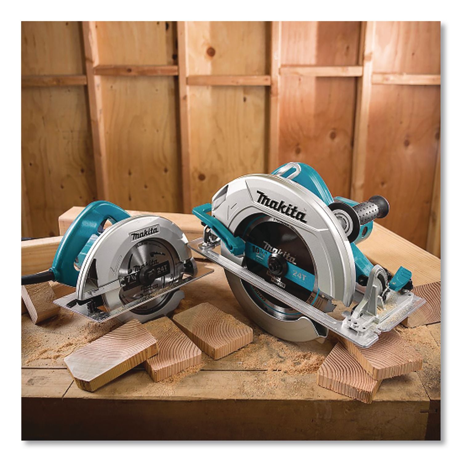 5007F 7.25" Circular Saw, 5, 800 RPM, Bevel Range, 24 T Blade