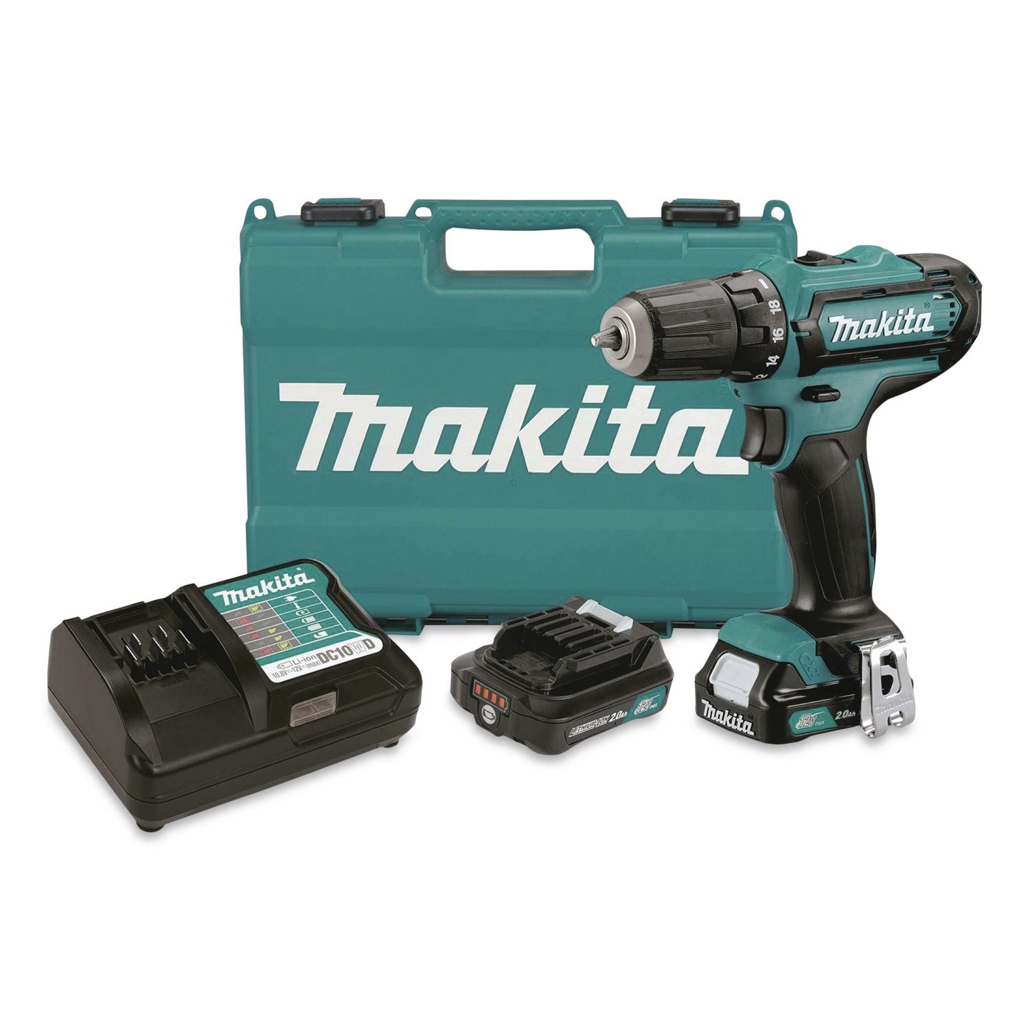 12V MAX CXT Lithium-Ion 3/8" Cordless Drill Driver Kit With Two Batteries (2 Ah), (Reconditioned)