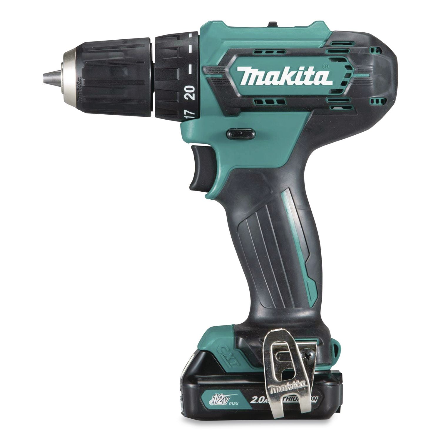 FD09R1 12V MAX CXT Lithium-Ion 3/8" Cordless Drill Driver Kit With Two Batteries (2 Ah), (Reconditioned)
