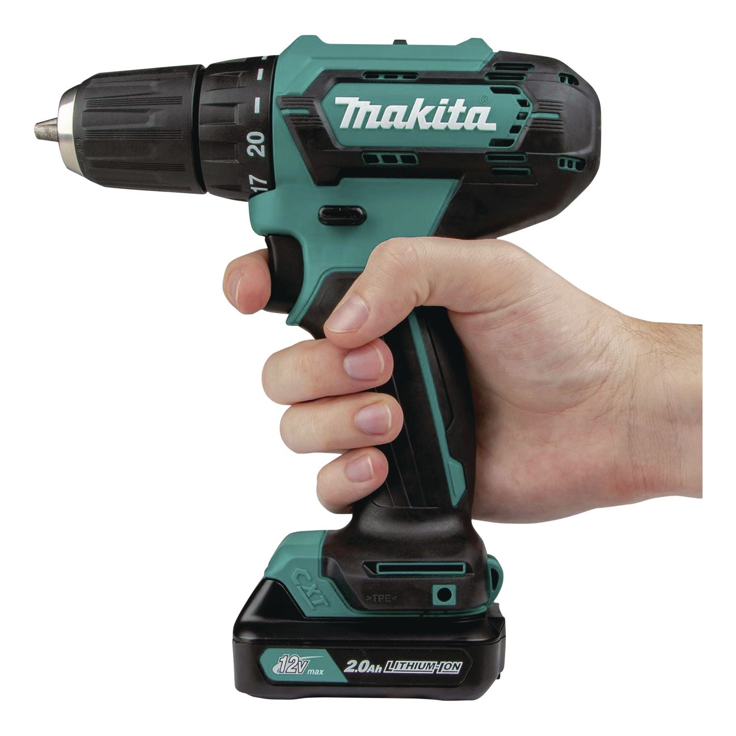 FD09R1 12V MAX CXT Lithium-Ion 3/8" Cordless Drill Driver Kit With Two Batteries (2 Ah), (Reconditioned)