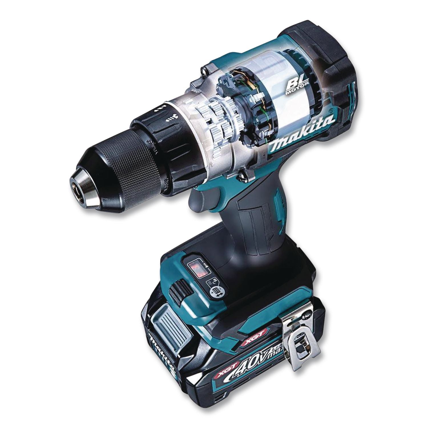 40V MAX XGT Brushless Lithium-Ion 1/2" Cordless Hammer Drill Driver And Four-Speed Impact Driver Combo Kit (Reconditioned)
