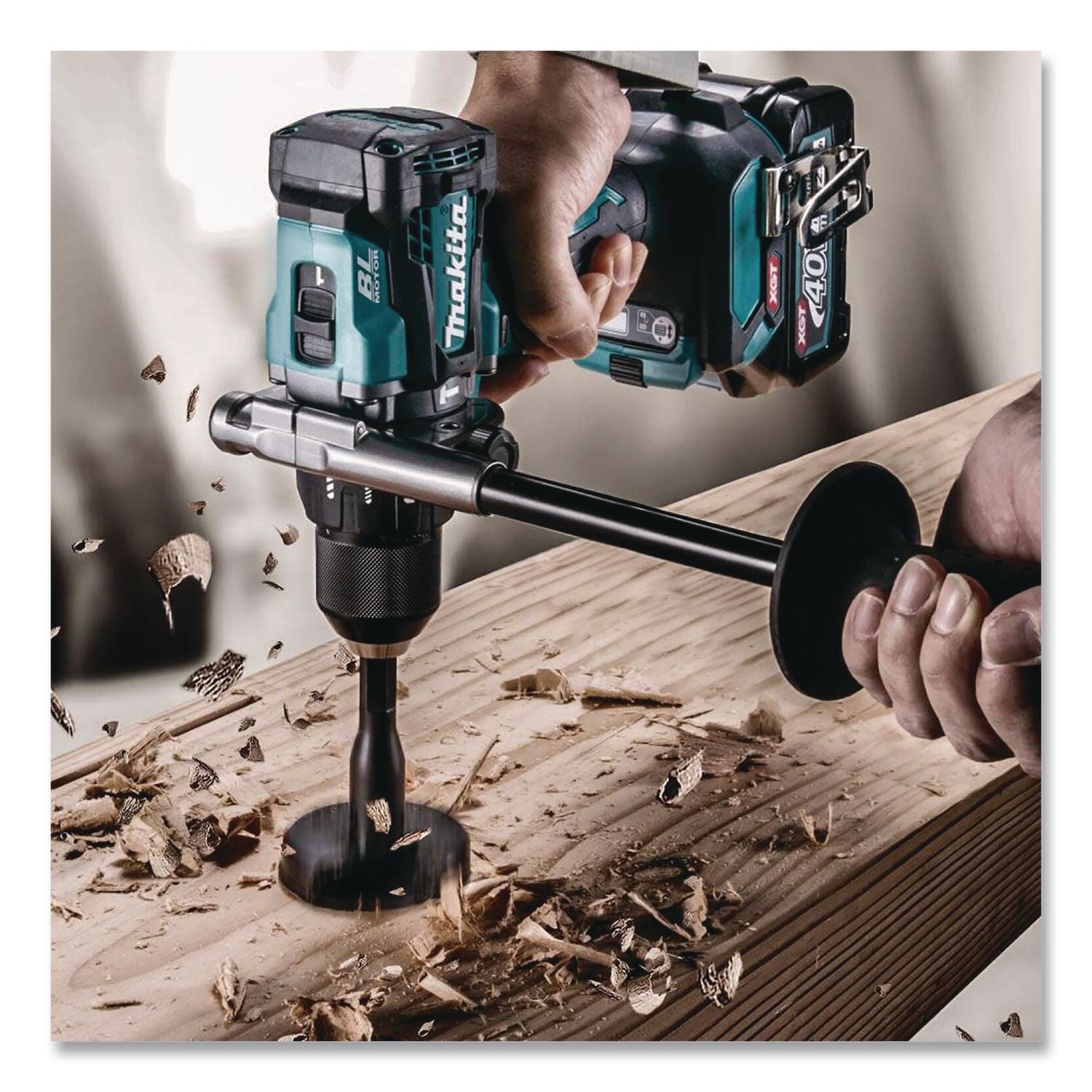 40V MAX XGT Brushless Lithium-Ion 1/2" Cordless Hammer Drill Driver And Four-Speed Impact Driver Combo Kit (Reconditioned)