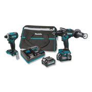 40V MAX XGT Brushless Lithium-Ion 1/2" Cordless Hammer Drill Driver And Four-Speed Impact Driver Combo Kit (Reconditioned)