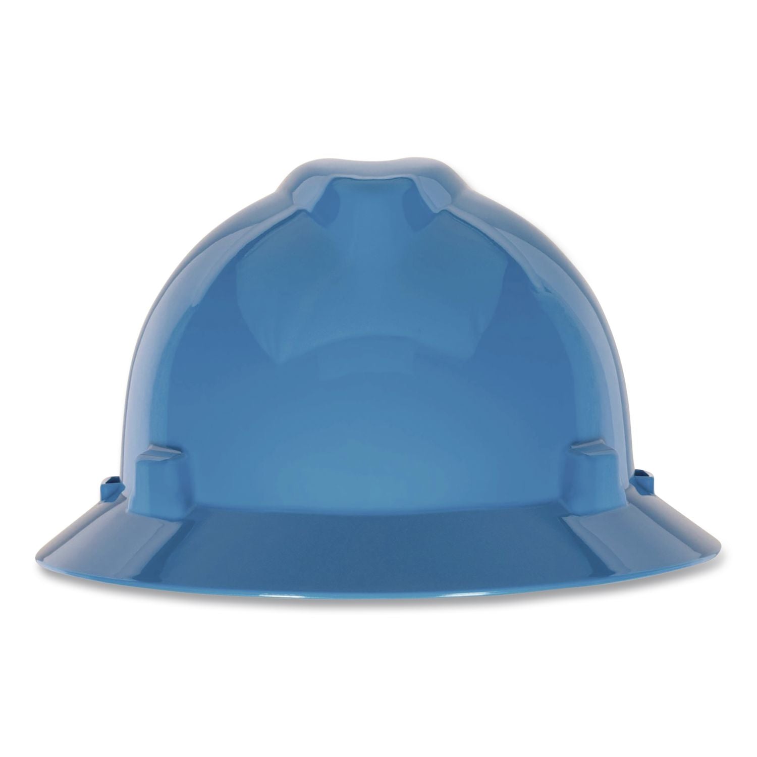 V-Gard Hard Hats, Vented, Full Brim, Fas-Trac III Slide Lock Suspension, One Size Fits Most (6.5 To 8), Blue