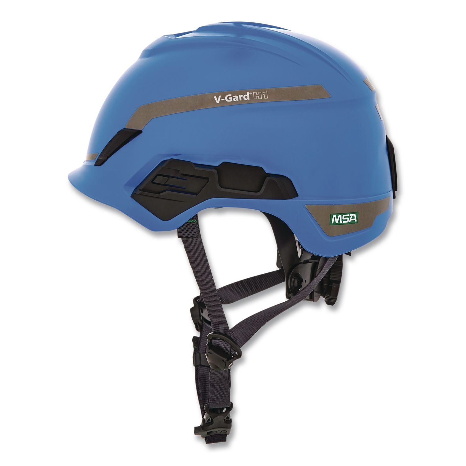 V-Gard H1 Safety Helmet, Brimless, Fas-Trac III Pivot Ratchet Suspension, One Size Fits Most (6.5 To 8), Blue