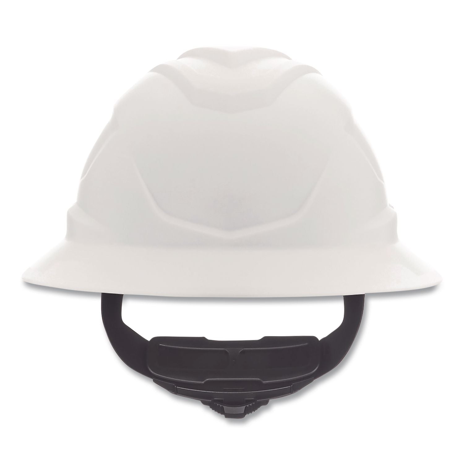 V-Gard Hard Hats, Full Brim, C1 Fas-Trac III Swing Ratchet Suspension, One Size Fits Most (6.5 To 8), White