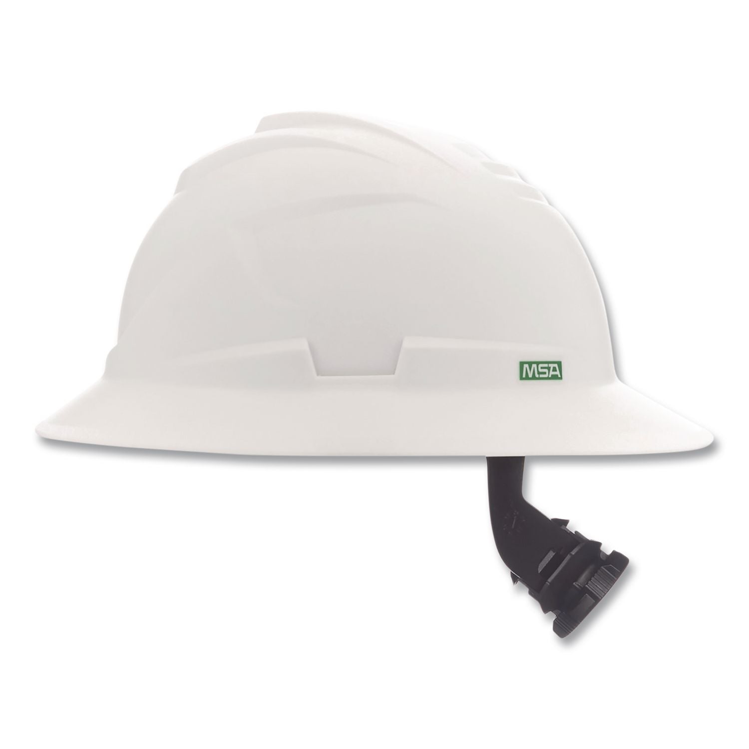 V-Gard Hard Hats, Full Brim, C1 Fas-Trac III Swing Ratchet Suspension, One Size Fits Most (6.5 To 8), White