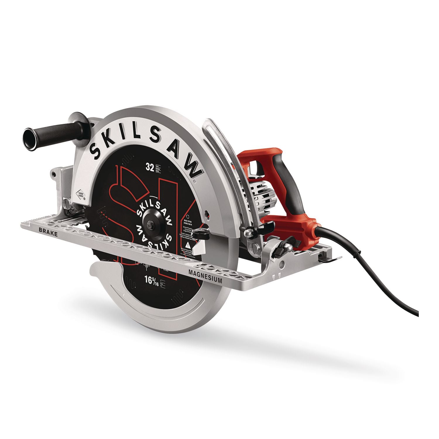 16 5/16" Magnesium SUPER SAWSQUATCH Worm Drive Saw, 2, 500 RPM, 0 To +45 Degree Bevel Range