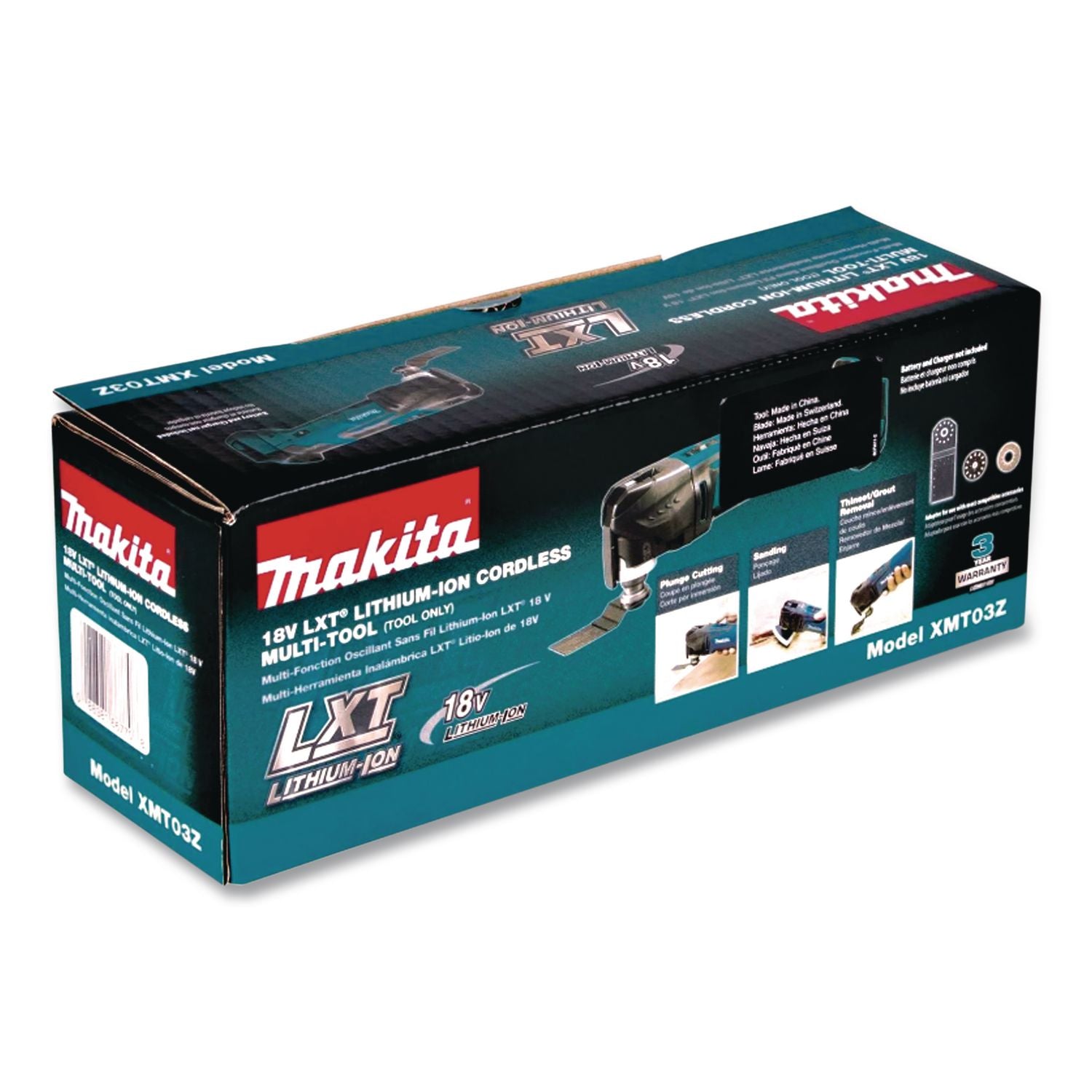 LXT 18V Cordless Lithium-Ion Multi-Tool (Bare Tool), Variable Speed, 6, 000 To 20, 000 OPM, With Plunge Cut Blade, 2 Adapters