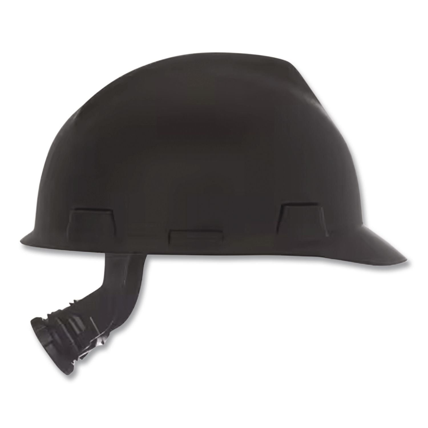 V-Gard Hard Hats, Front Brim, Fas-Trac III Ratchet Suspension, One Size Fits Most (6.5 To 8), Matte Black