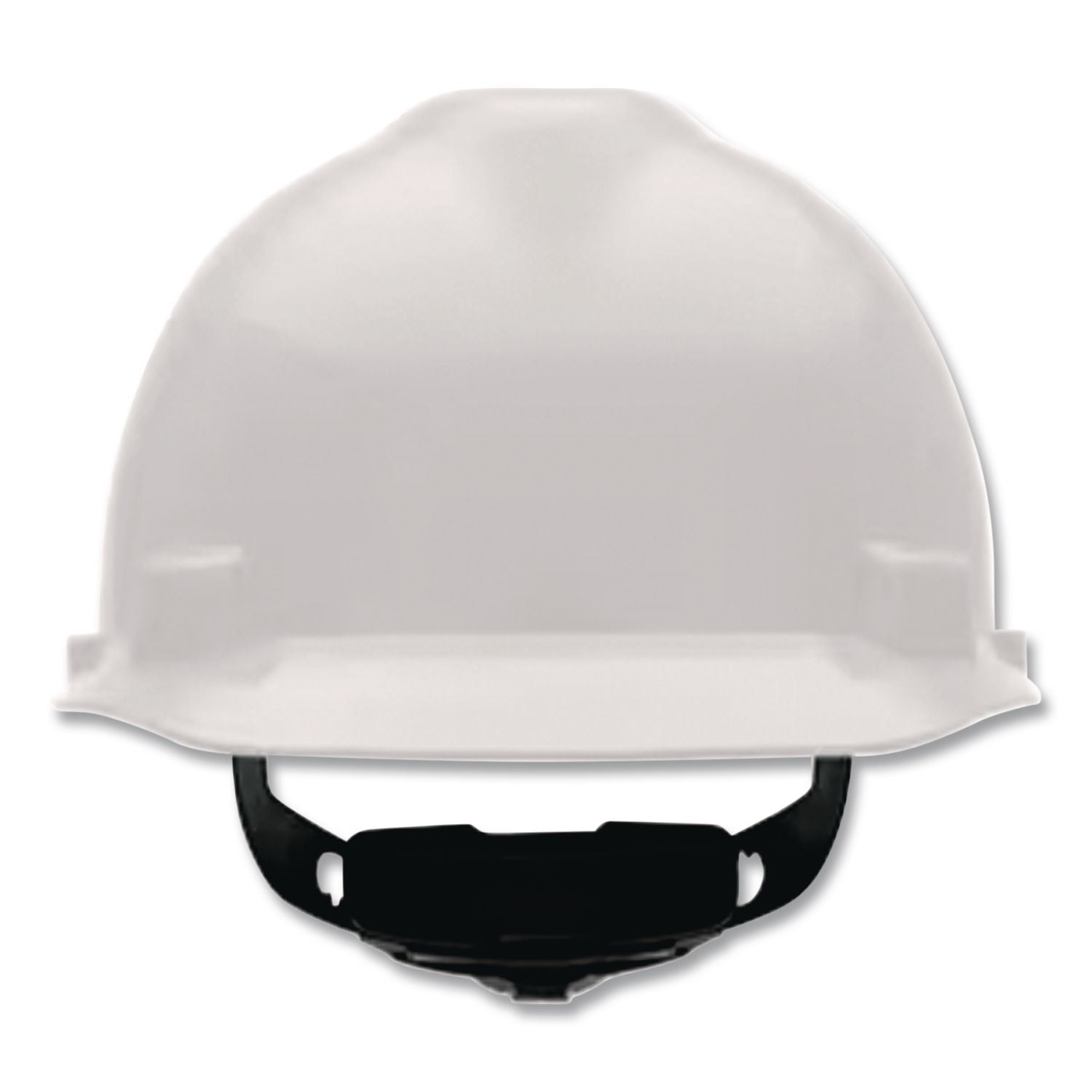 V-Gard Hard Hats, Vented, Front Brim, Fas-Trac III Ratchet Suspension, One Size Fits Most (6.5 To 8), White