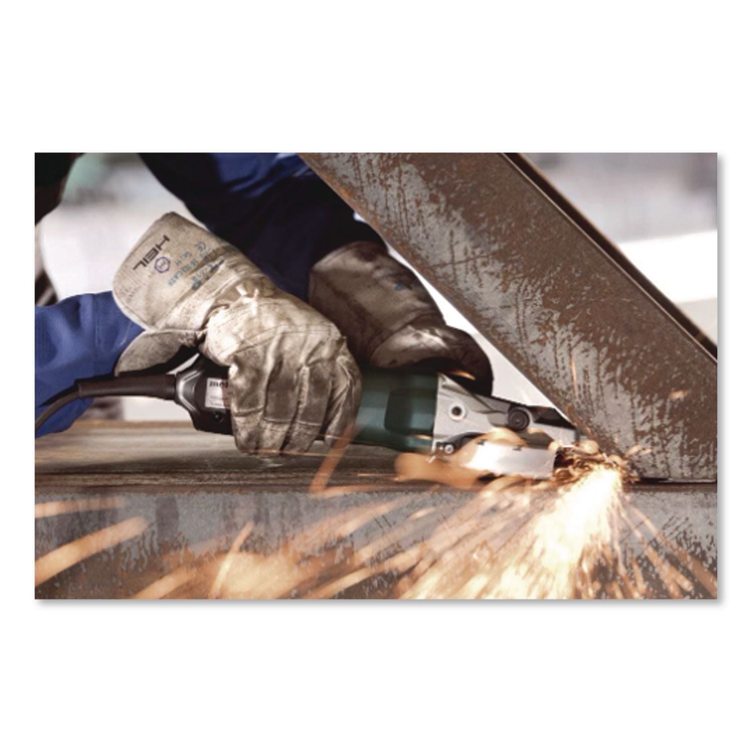 WEPF 9-125 Flat Head Paddle Switch Corded Angle Grinder, 5" Wheel, 8 Amp