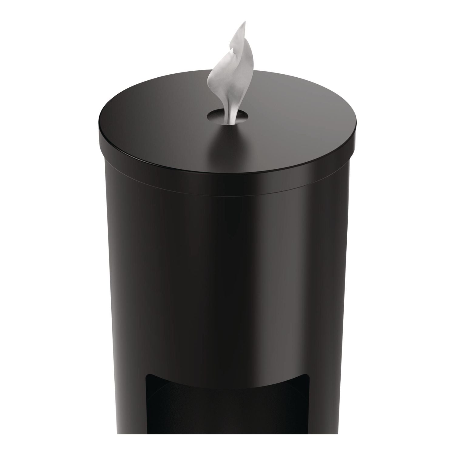 Floor Stand Wet Wipe Dispenser Station With 7 Gallon Built-In Trash Can, 13.1 X 13.1 X 36, Black
