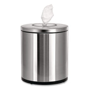 Stainless Steel Tabletop Wipes Dispenser, 10 X 10 X 11.75, Brushed Stainless Steel