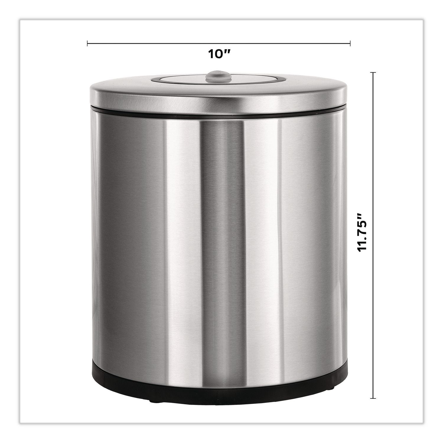 Stainless Steel Tabletop Wipes Dispenser, 10 X 10 X 11.75, Brushed Stainless Steel