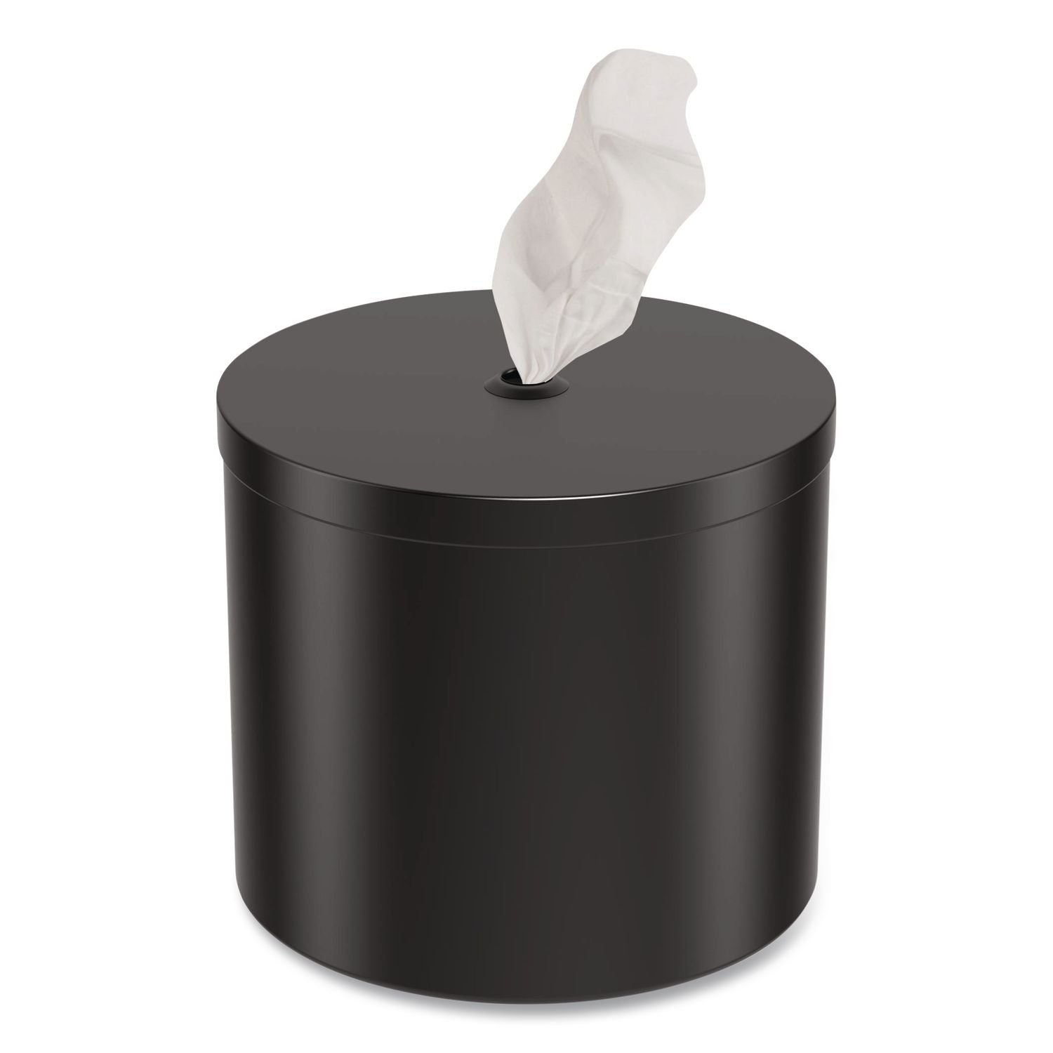 Stainless Steel Wall Mount Wet Wipe Dispenser, 9.7" X 9.7" X 9.8", Black