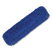 Microfiber Looped Dust Mop Pad Head, 36 X 5, Blue