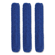 Microfiber Looped Dust Mop Pad Head, 60 X 5, Blue, 3/Pack