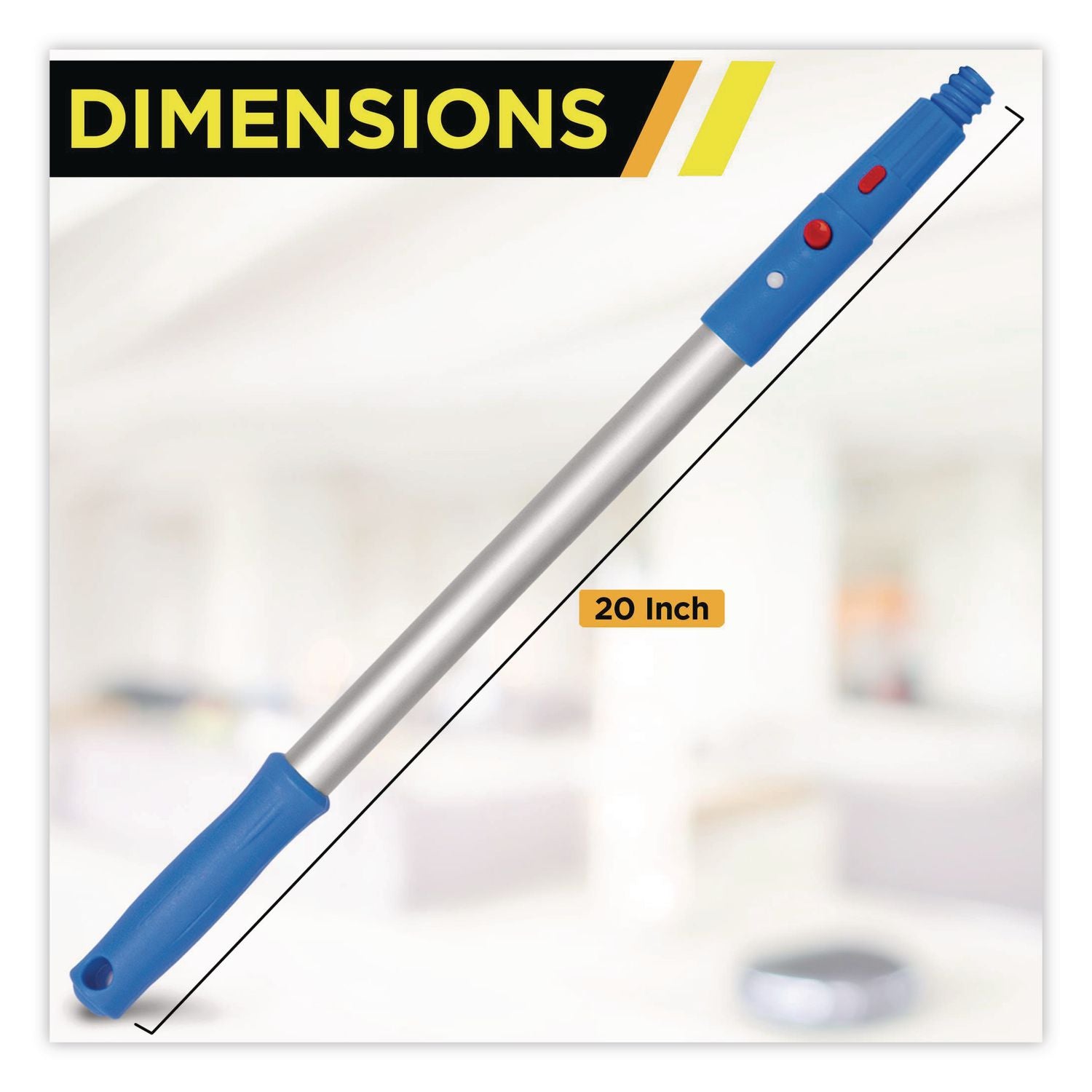 Cobweb/Corner Duster Brush With 20" Pole