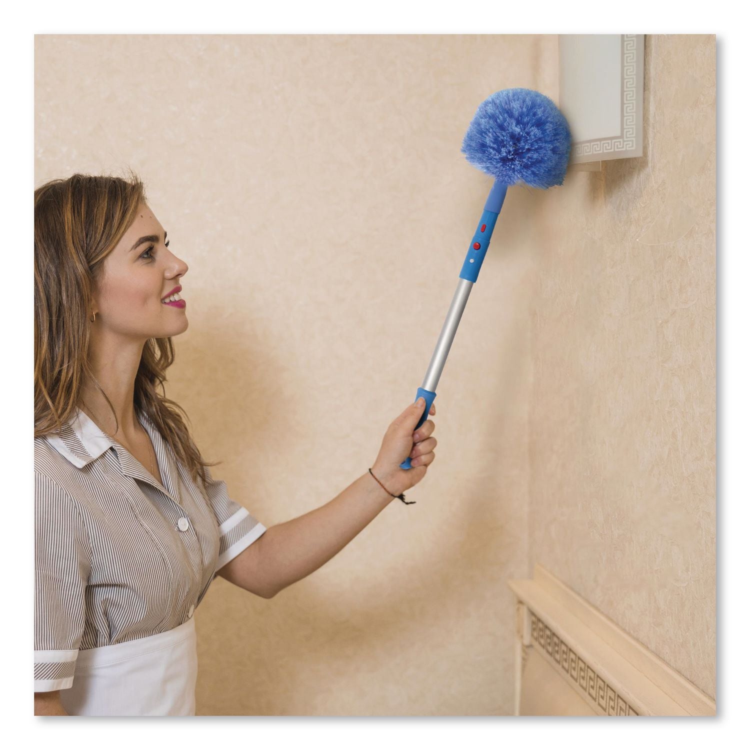Cobweb/Corner Duster Brush With 20" Pole