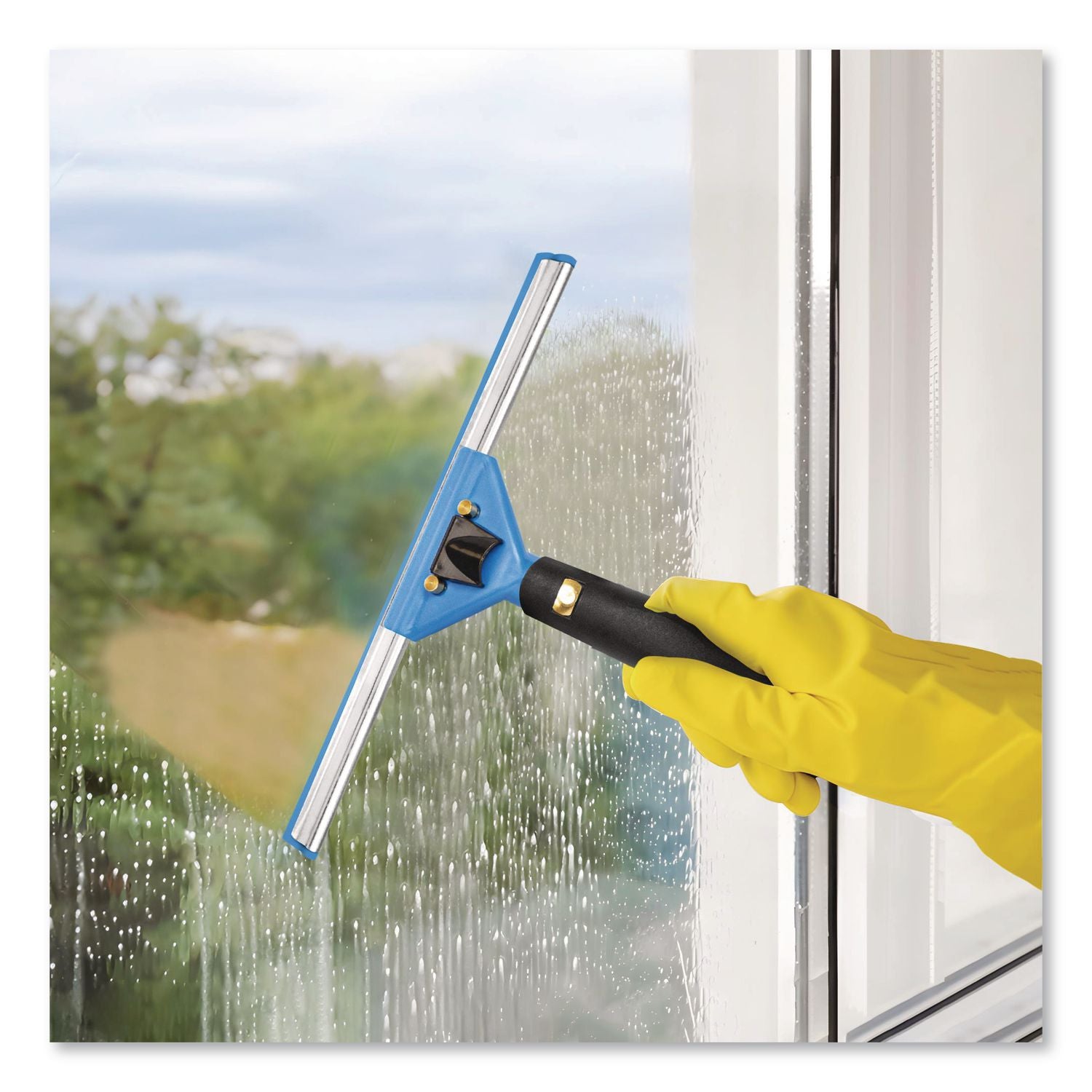 Swivel Window Squeegee With Quick Release, 14" Wide Blade, 2/Pack