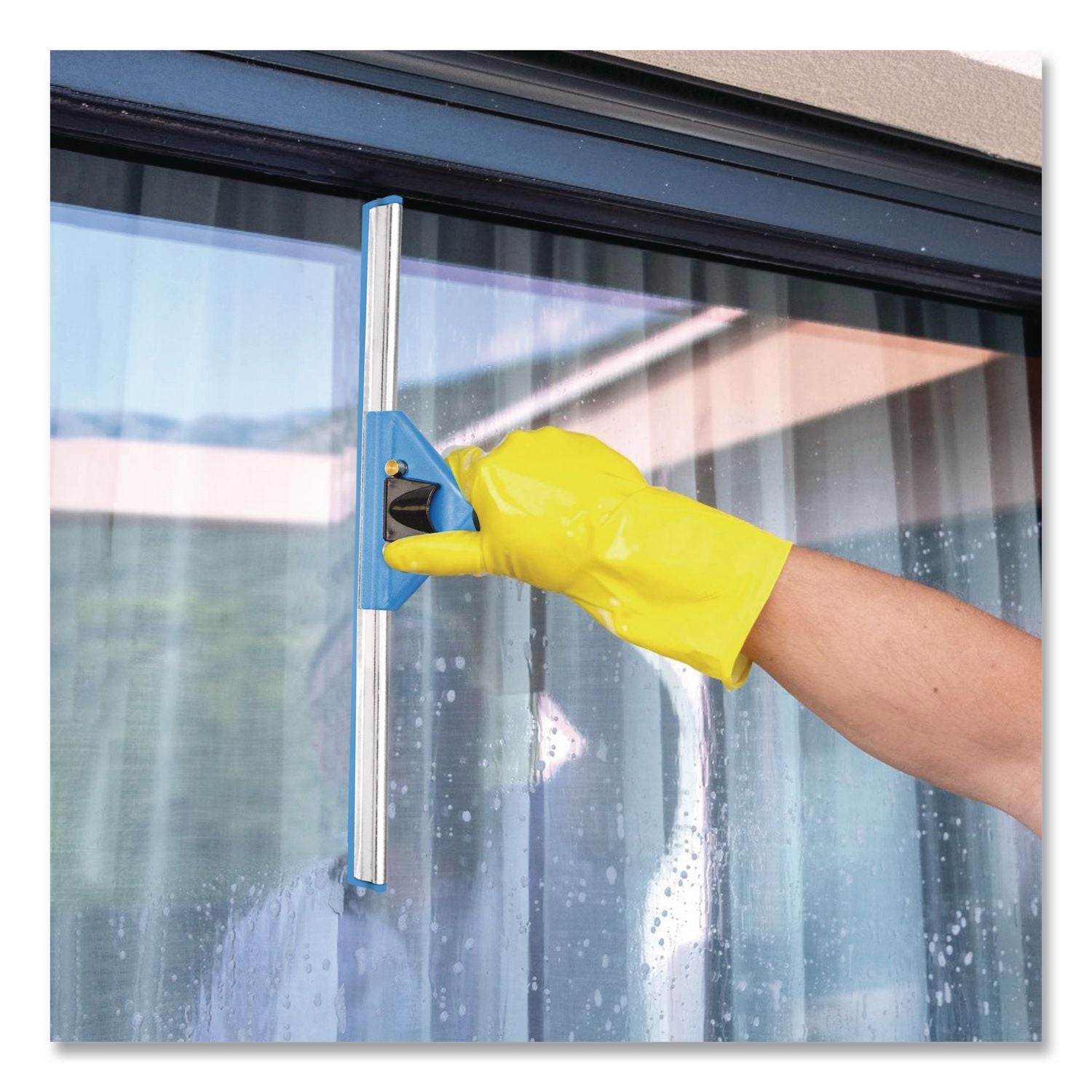 Swivel Window Squeegee With Quick Release, 18" Wide Blade