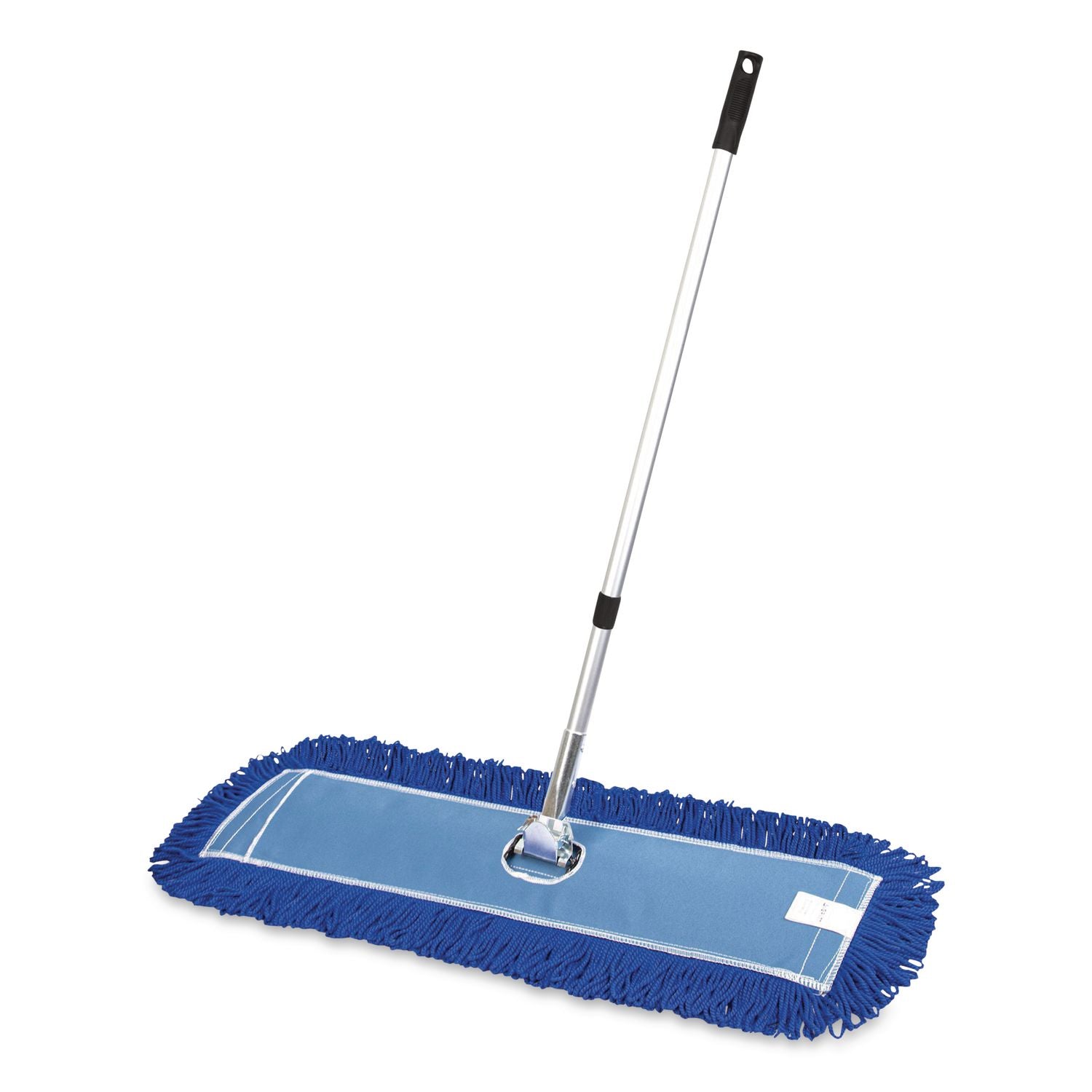 All-In-One Microfiber Dust Mop Set With Telescopic Handle, 36 X 5, Blue Microfiber Head, 72" Silver Aluminum Handle, 4/Kit