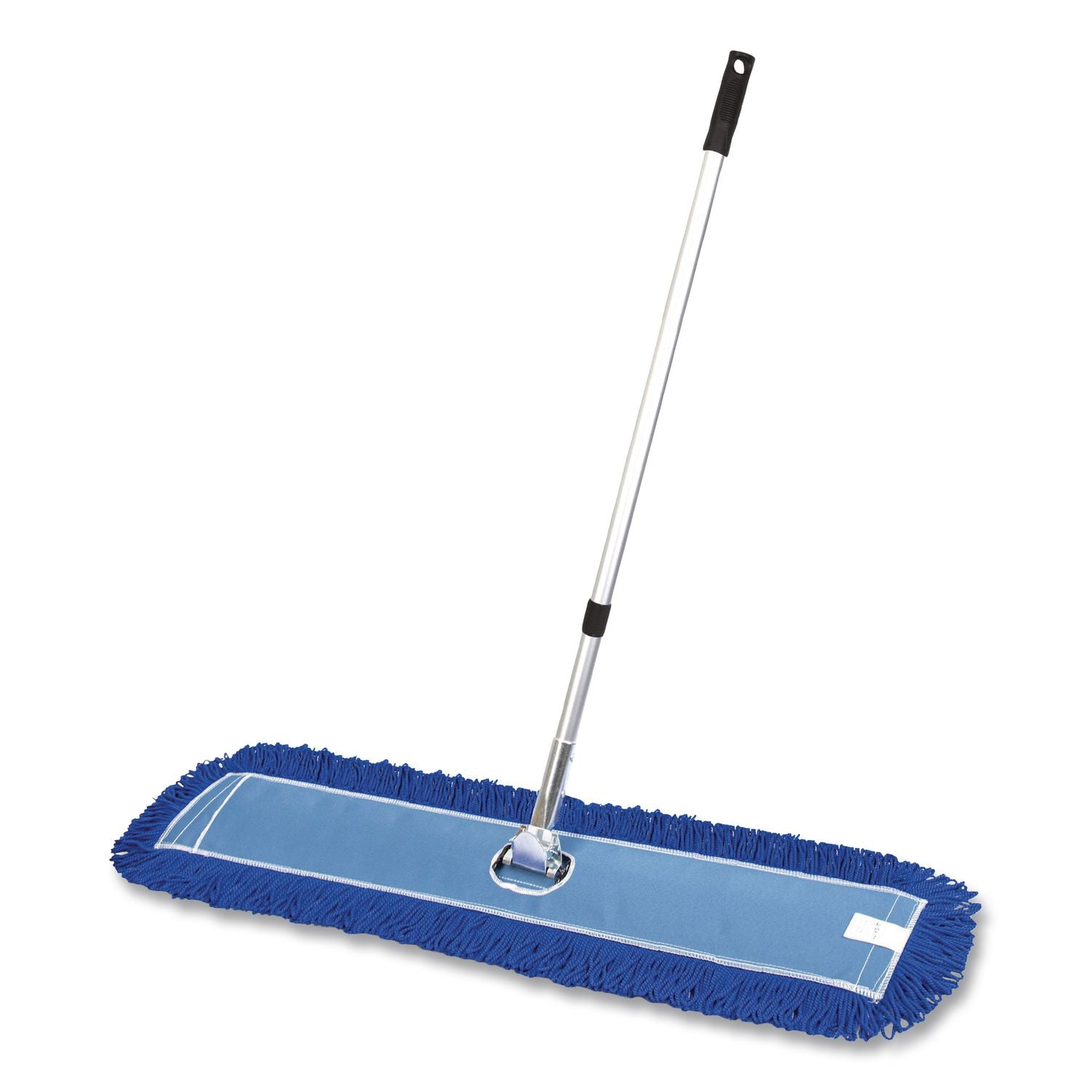 All-In-One Microfiber Dust Mop Set With Telescopic Handle, 48 X 5, Blue Microfiber Head, 72" Silver Aluminum Handle, 4/Kit