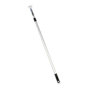 72" Aluminum Telescopic Dust Mop Handle, 1" Dia X 42" To 72", Silver