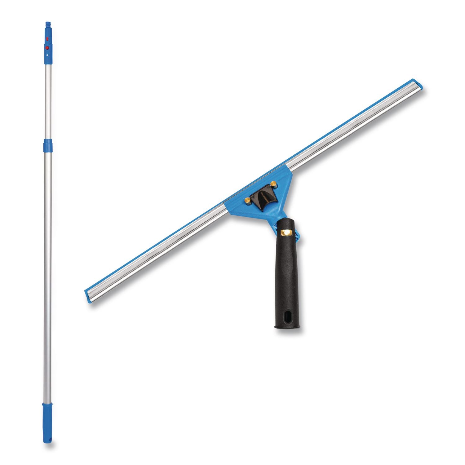 Pro Window Washing Kit With Swivel Squeegee And 6 Ft Telescopic Pole, 18" Wide Blade