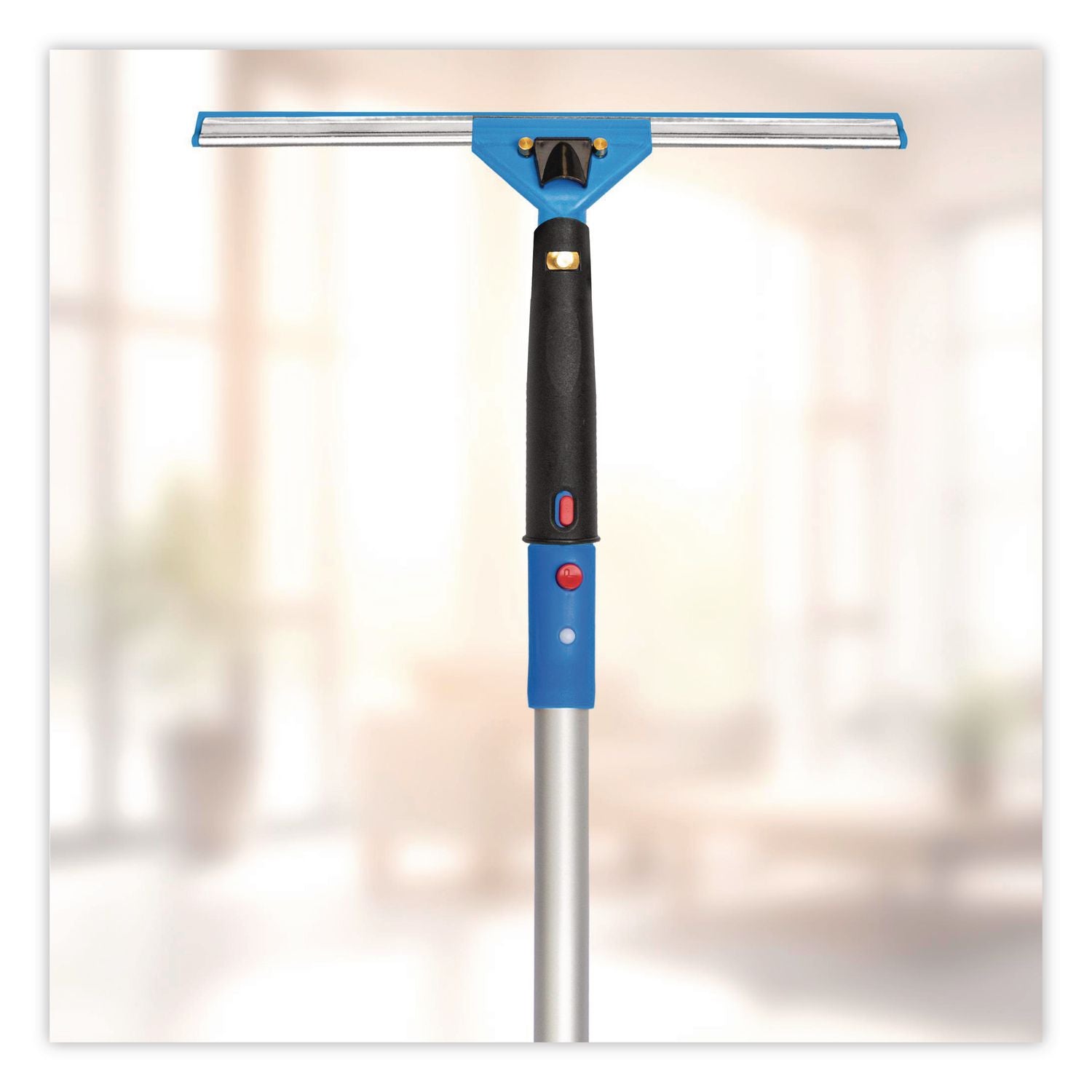 Pro Window Washing Kit With Swivel Window Squeegee And 20" Pole, 14" Wide Blade, 2/Kit