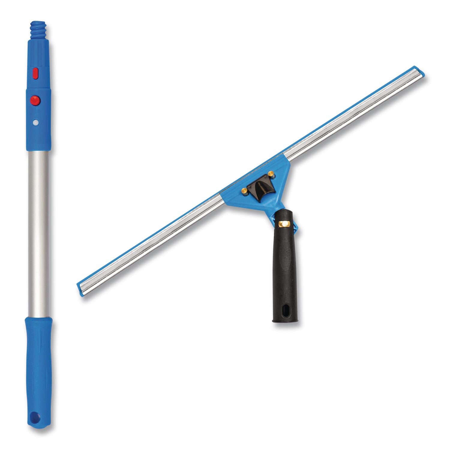 Pro Window Washing Kit With Swivel Window Squeegee And 20" Pole, 18" Wide Blade