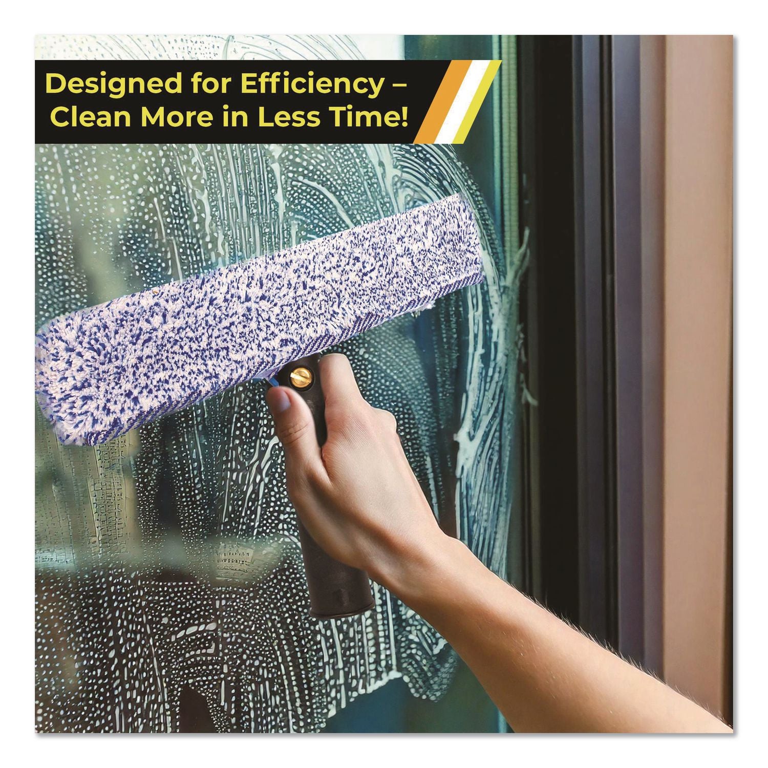 Heavy-Duty Swivel Window Washer, 14" Wide Blade, 12/Carton