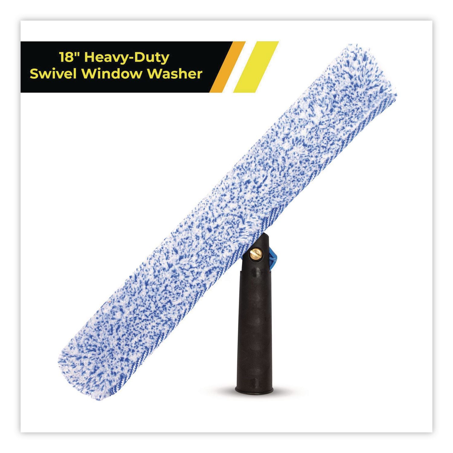 Heavy-Duty Swivel Window Washer, 18" Wide Blade