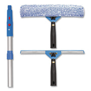 Pro Window Washing Kit With Squeegee, Washer And 6 Ft Telescopic Pole, 14" Wide