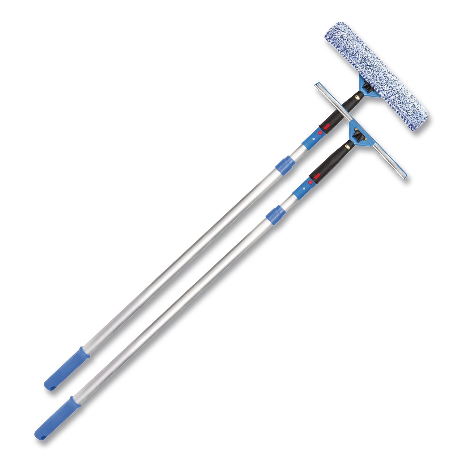 Pro Window Washing Kit With Squeegee, Washer And 6 Ft Telescopic Pole, 14" Wide