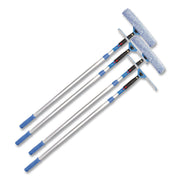 Pro Window Washing Kit With Squeegee, Washer And 6 Ft Telescopic Pole, 14" Wide, 2/Kit