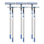 Pro Window Washing Kit With Squeegee, Washer And 6 Ft Telescopic Pole, 14" Wide, 3/Kit