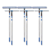 Pro Window Washing Kit With Squeegee, Washer And 6 Ft Telescopic Pole, 18" Wide Blade, 3/Kit