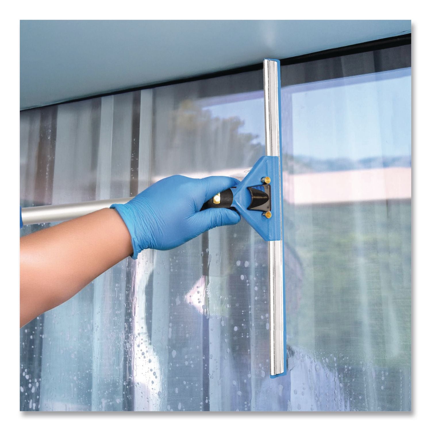 Pro Window Washing Kit With Squeegee, Washer And 20" Pole, 18" Blade, 3/Kit