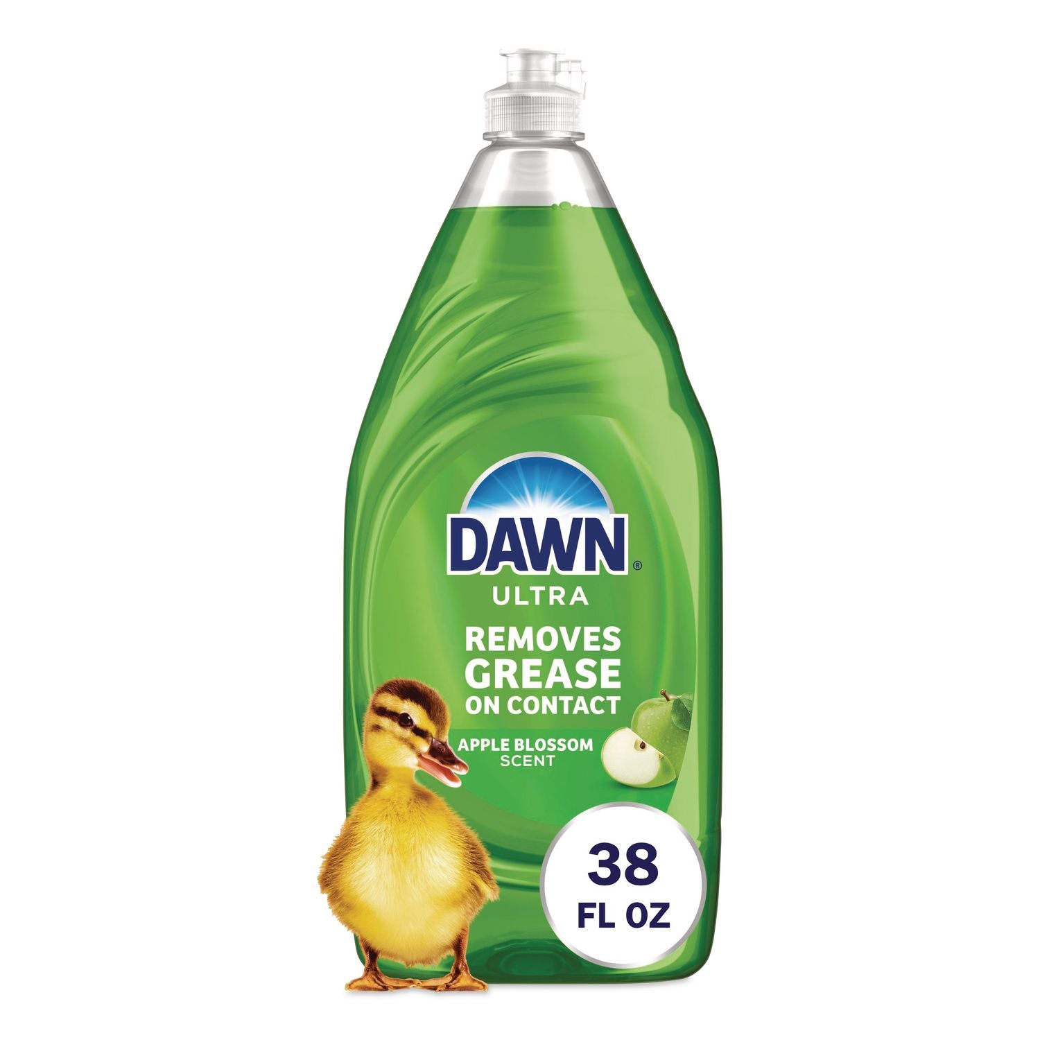 Ultra Liquid Dish Detergent, Apple Blossom Scent, 38 Oz Bottle