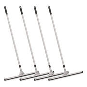 Double Neoprene Foam Floor Squeegee With 72" Aluminum Telescopic Handle, 30" Wide Blade, 4/Kit
