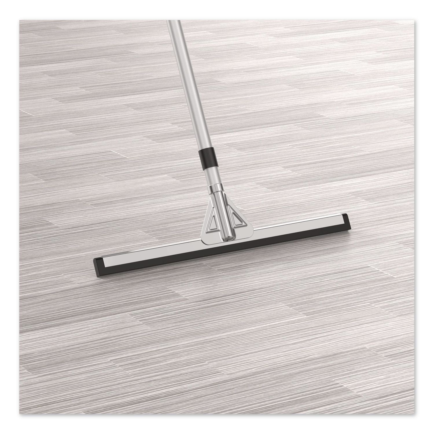 Double Neoprene Foam Floor Squeegee With 72" Aluminum Telescopic Handle, 22" Wide Blade, 4/Kit
