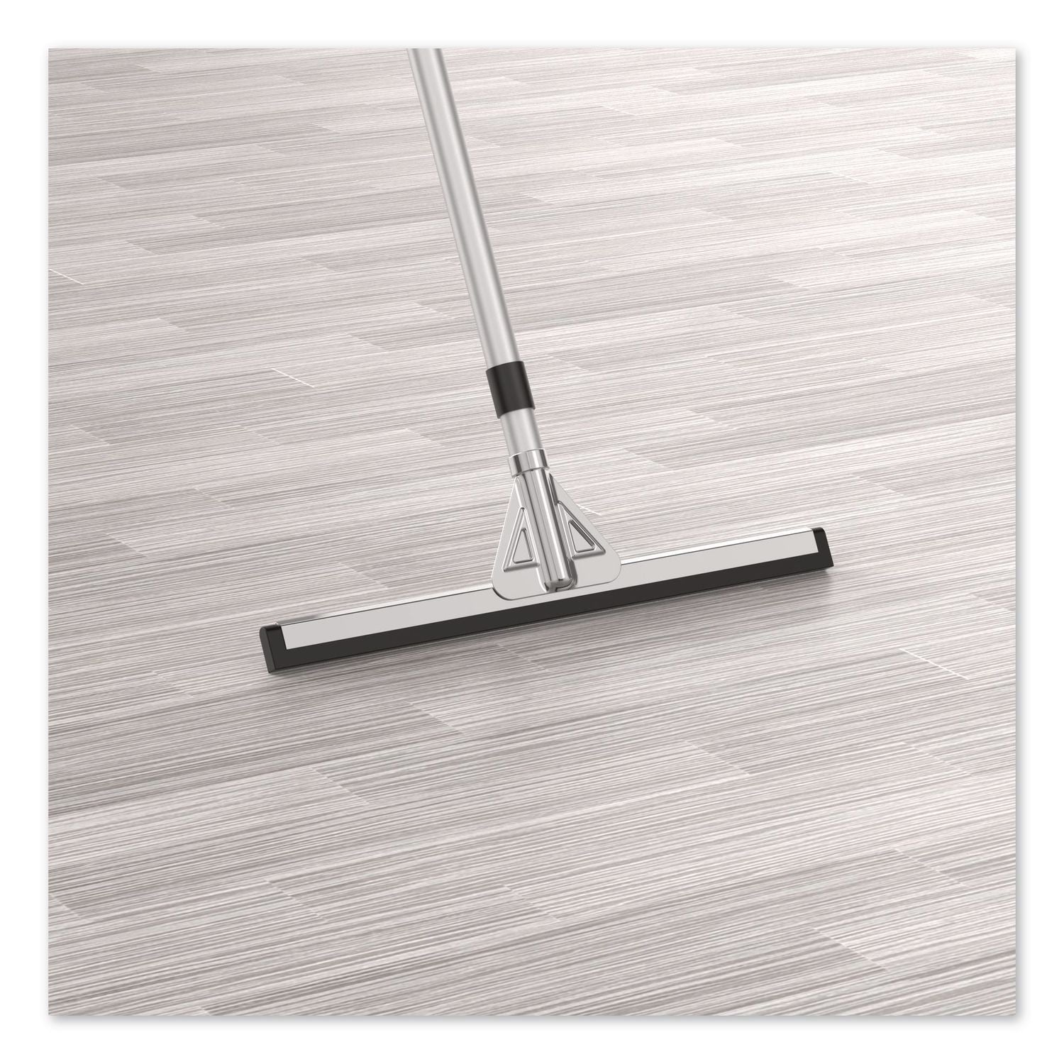 Double Neoprene Foam Floor Squeegee With 72" Aluminum Telescopic Handle, 18" Wide Blade, 4/Kit