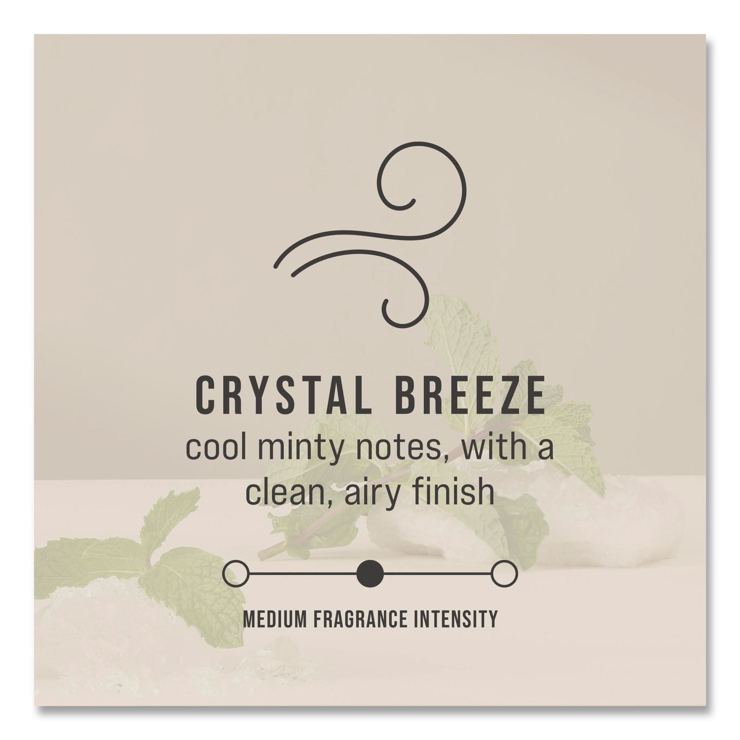 Circulair 90 Passive Air Care Refill, Crystal Breeze, 48 Ml Refill, 6/Carton