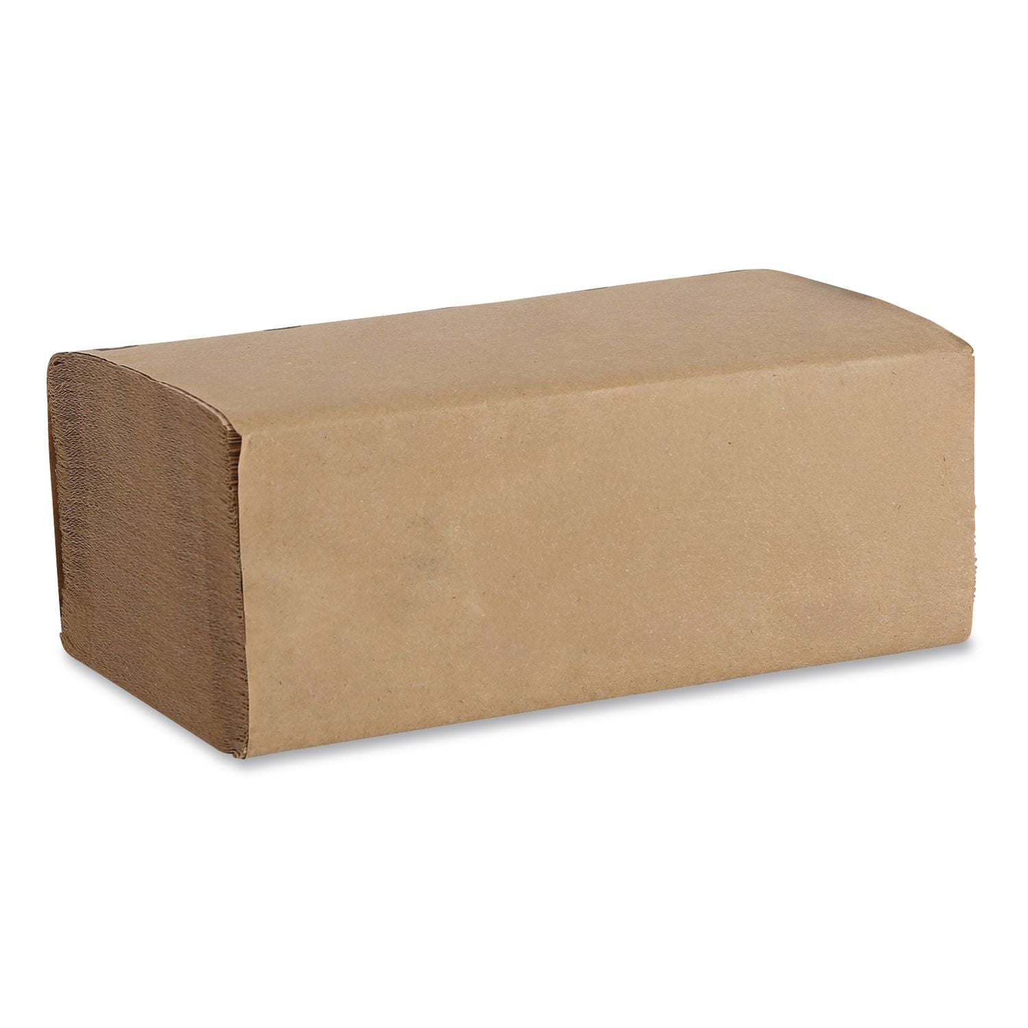 Folded Paper Towels, 1-Ply, 9 X 9.5, Kraft, 250/Pack, 16 Packs/Carton