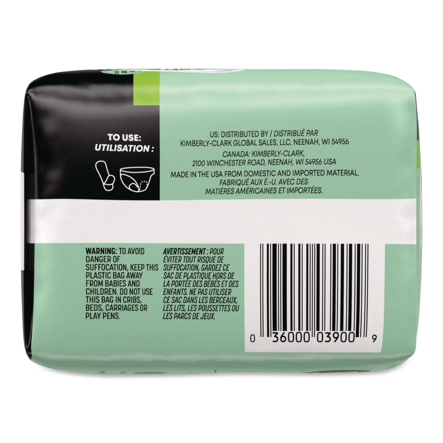 U By Kotex Security Ultra Thin Feminine Pads, Heavy Absorbency, 20/Pack, 8 Packs/Carton